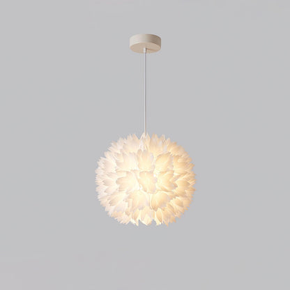 Flowers Ball Pendant Light Dia 15″ x H 15″ / Dia 38cm x H 38cm / White Pendant light