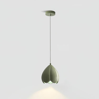 Flower Bud Pendant Lamp Dia 5.9″ x H 6.7″ / Dia 15cm x H 17cm / Green Pendant light