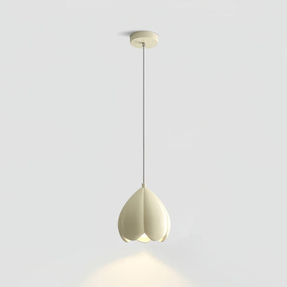 Flower Bud Pendant Lamp Dia 5.9″ x H 6.7″ / Dia 15cm x H 17cm / Beige Pendant light