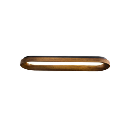 Flowing Cloud Ceiling Lamp L 59.1’’ x W 13.8’’ / Walnut Color / Warm Light Ceiling lamp
