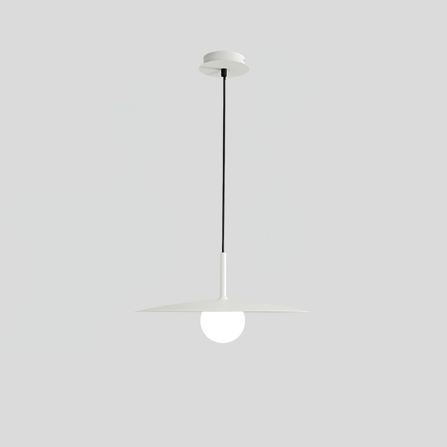 Gea Flying Saucer Pendant Lamp Small ? 9.8″ x H 7.9″ / Dia 25cm x H 20cm / White Pendant light
