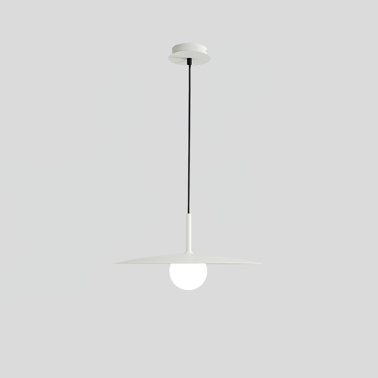 Gea Flying Saucer Pendant Lamp Small ? 9.8″ x H 7.9″ / Dia 25cm x H 20cm / White Pendant light