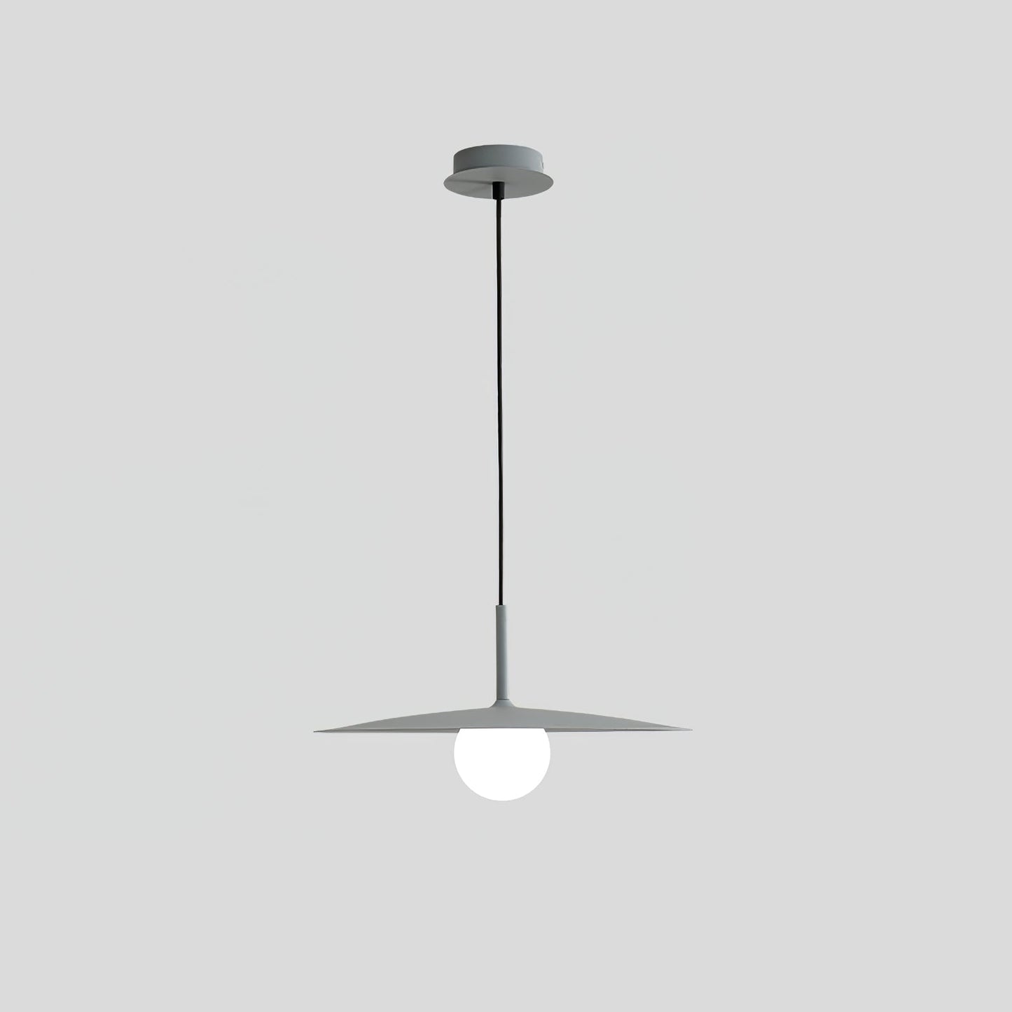 Gea Flying Saucer Pendant Lamp Small ? 9.8″ x H 7.9″ / Dia 25cm x H 20cm / Gray Pendant light
