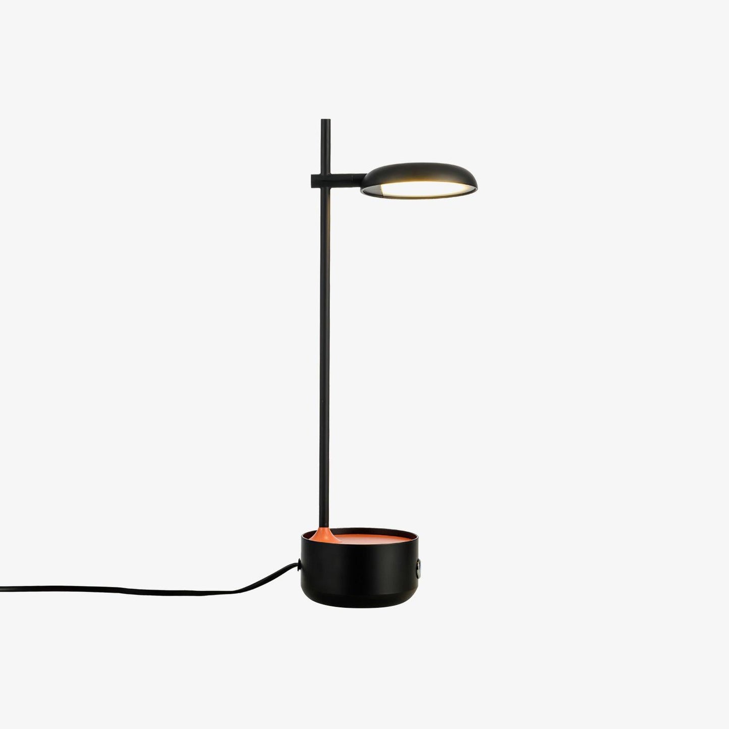 Focal LED Table Lamp ? 3.9″ x H 18.1″ / Dia 10cm x H 46cm / Black + Orange / US Plug Table lamp