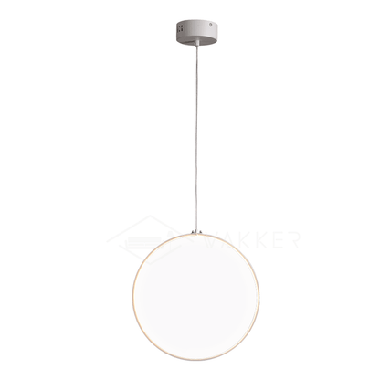 Focus Pendant Light ? 7.9’’ x 1’’ / Dia 20cm x 2.5cm / White / Warm Light Pendant light
