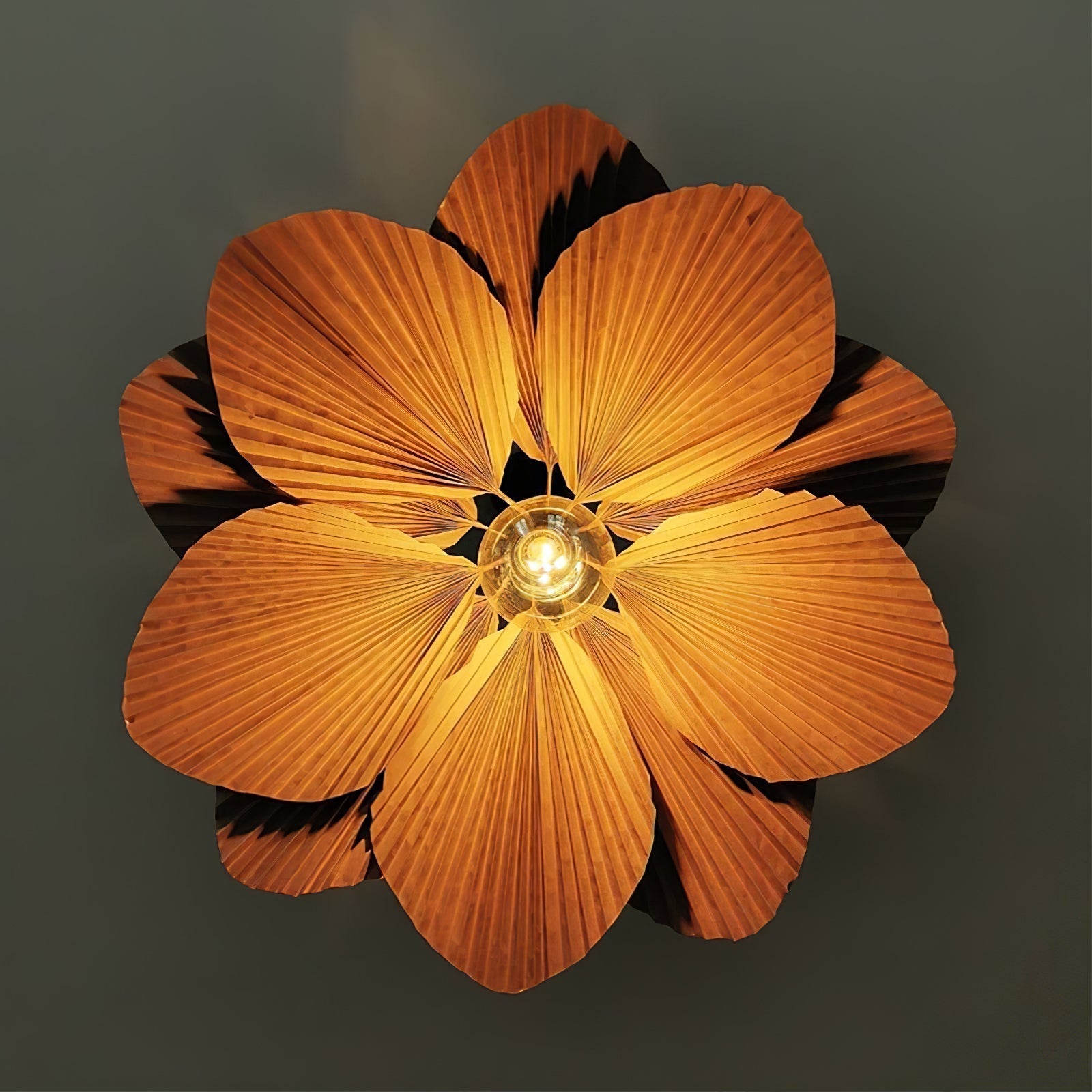 Folded Leaf Lotus Pendant Lamp Chandelier