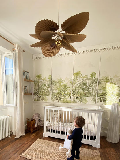 Folded Leaf Lotus Pendant Lamp Chandelier