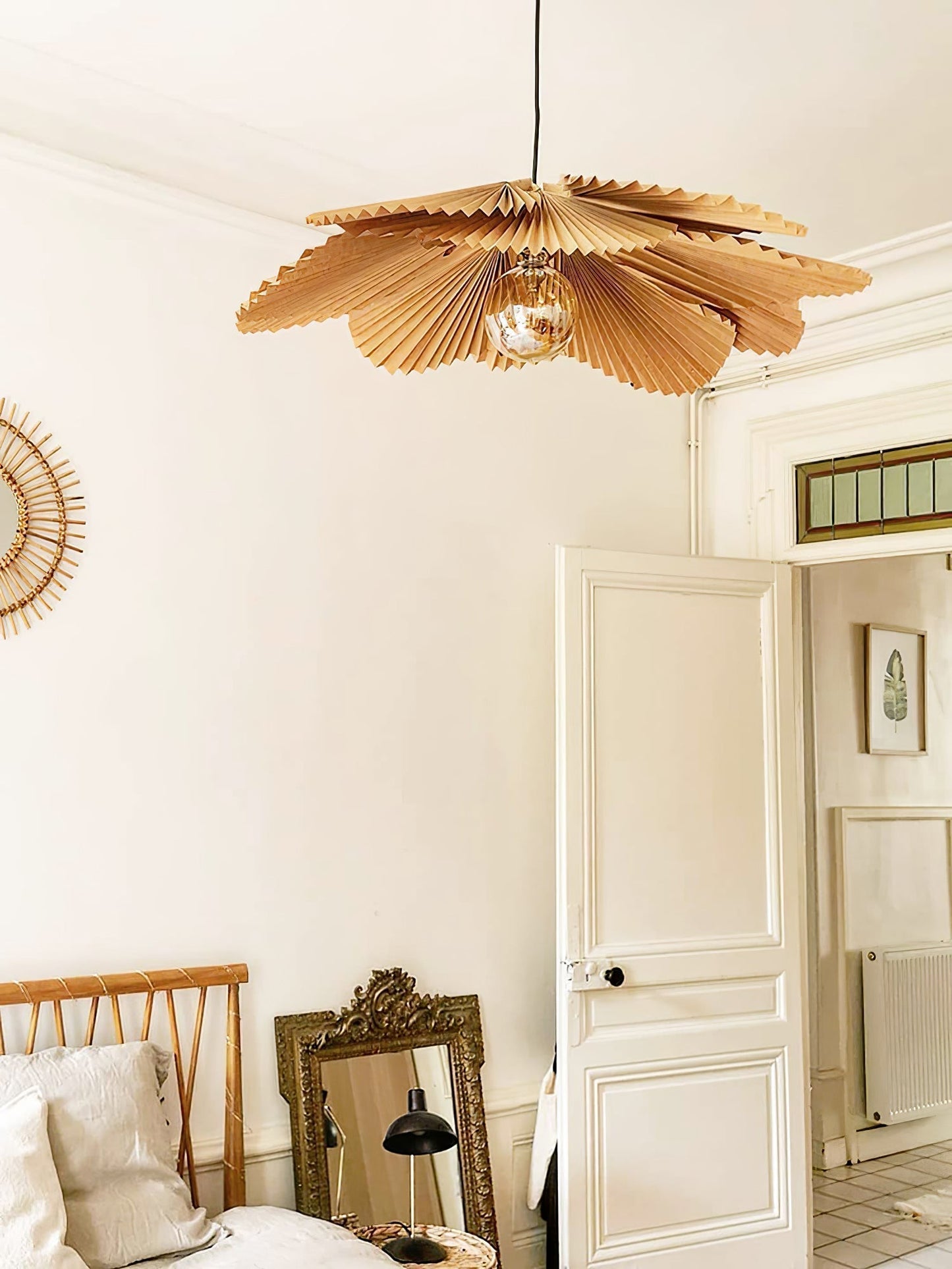Folded Leaf Lotus Pendant Lamp Chandelier