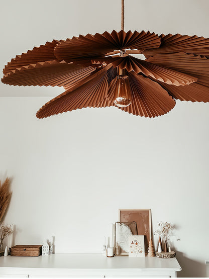 Folded Leaf Lotus Pendant Lamp Chandelier