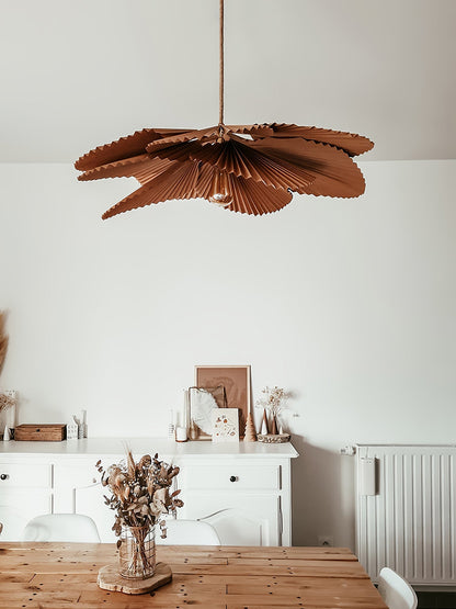 Folded Leaf Lotus Pendant Lamp Chandelier