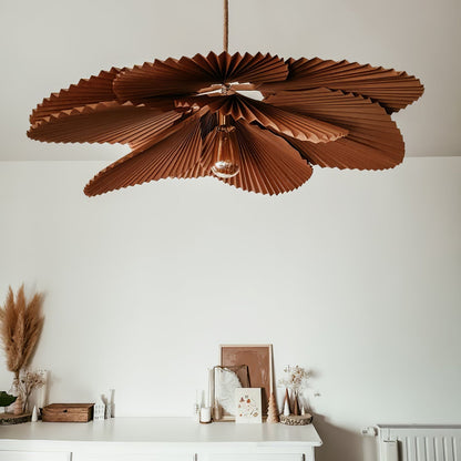 Folded Leaf Lotus Pendant Lamp Chandelier
