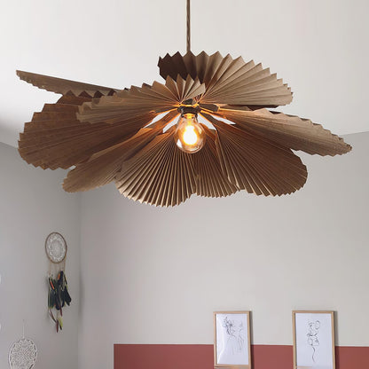 Folded Leaf Lotus Pendant Lamp Chandelier