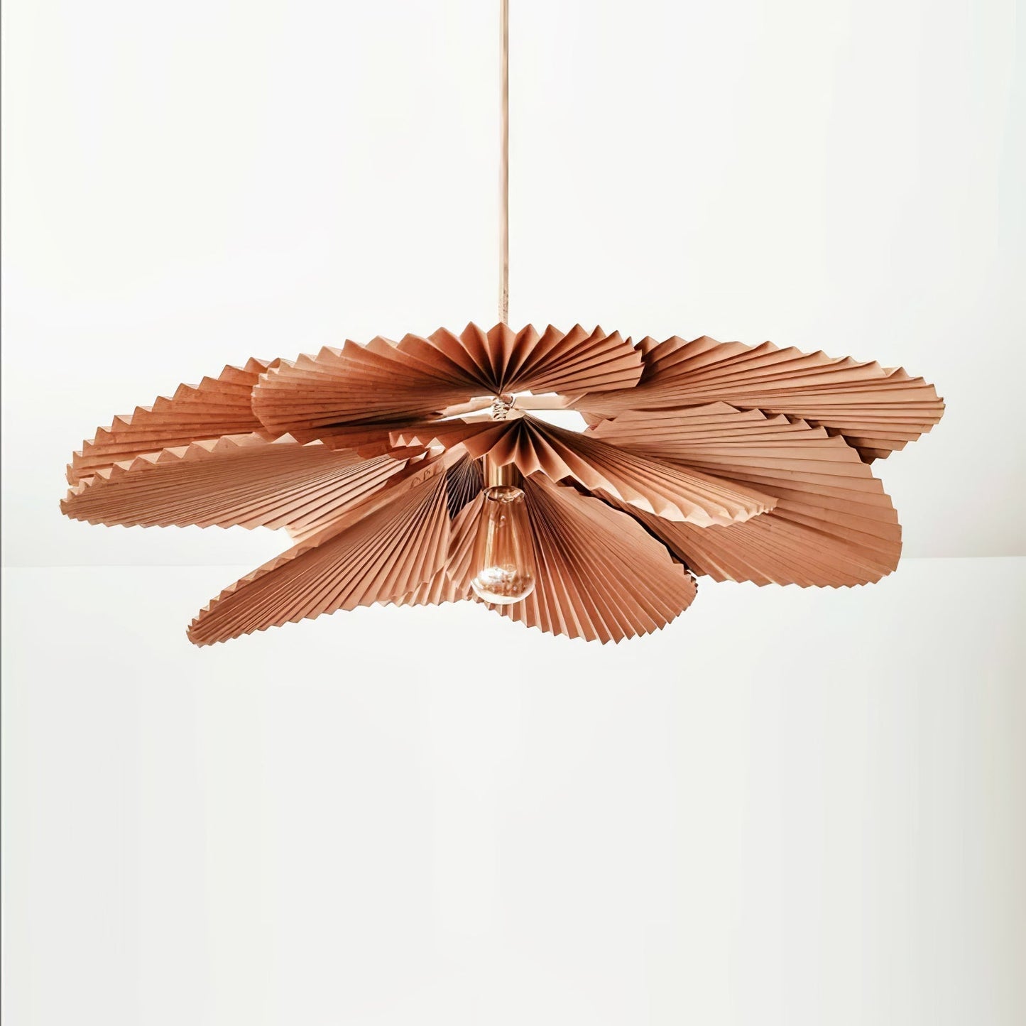 Folded Leaf Lotus Pendant Lamp Chandelier