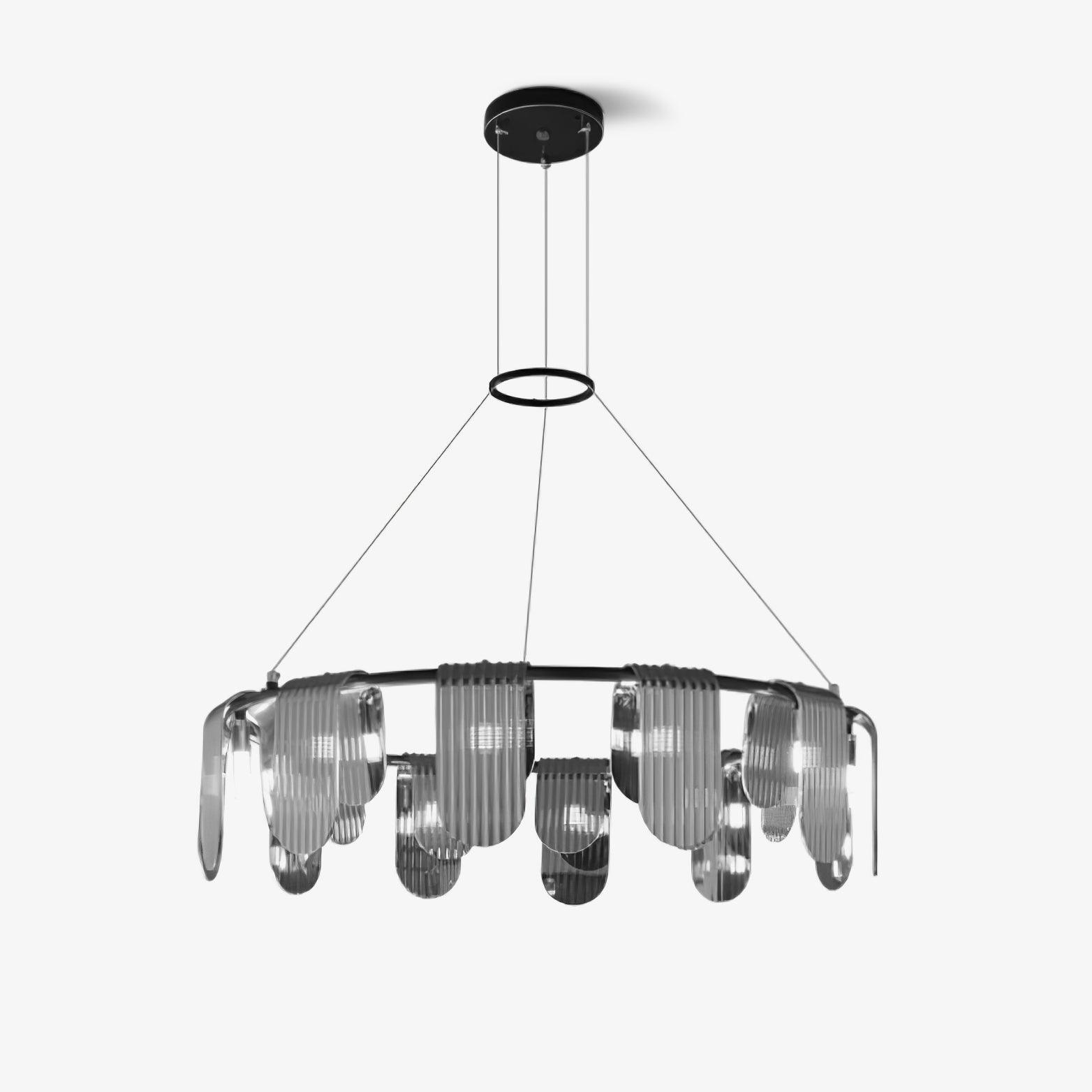 Folioles Brass Chandelier Chandelier