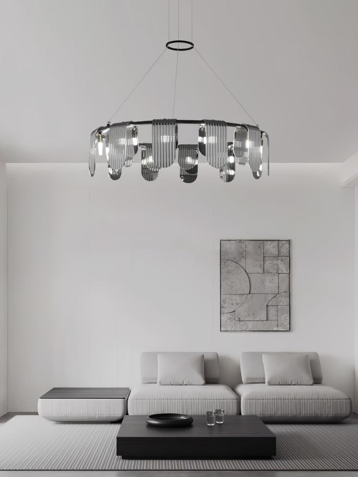 Folioles Brass Chandelier Chandelier