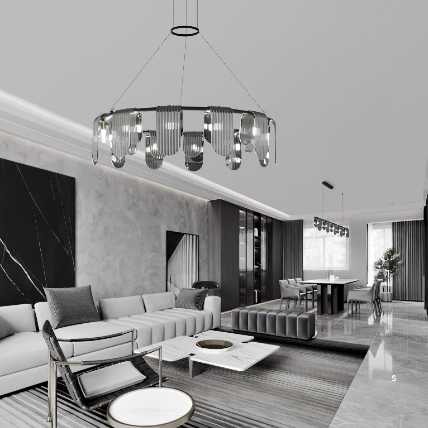 Folioles Brass Chandelier Chandelier