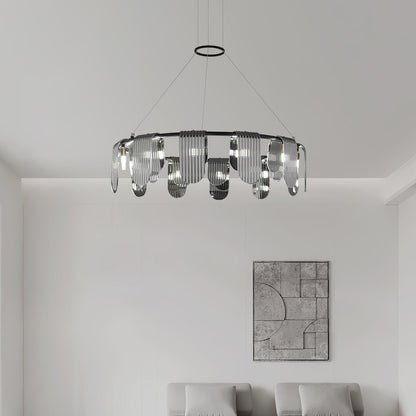 Folioles Brass Chandelier Chandelier