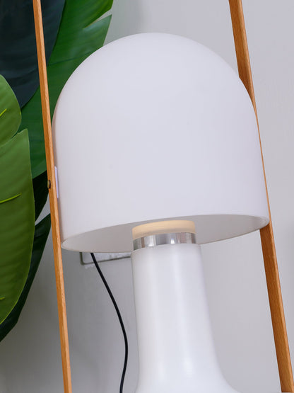 Portable Glass Charging Table Lamp ? 8.3″ x H 20.9″ / Dia 21cm x H 53cm / White / Charge Table lamp