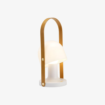Portable Glass Charging Table Lamp Dia 8.3″ x H 20.9″ / Dia 21cm x H 53cm / White / Charge Table lamp