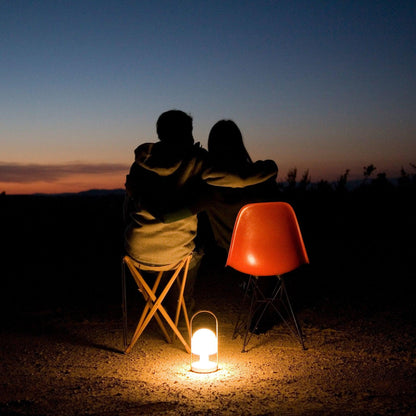 Portable Glass Charging Table Lamp ? 8.3″ x H 20.9″ / Dia 21cm x H 53cm / White / Charge Table lamp