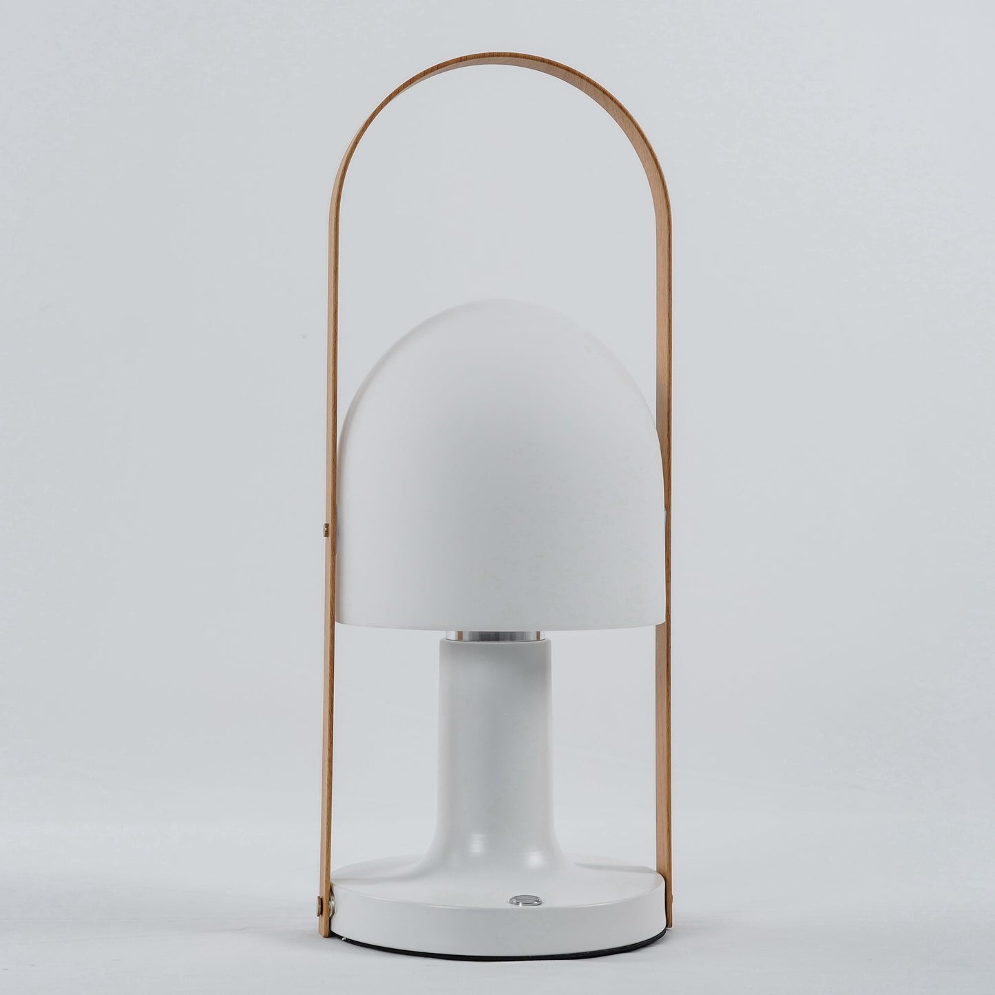 Portable Glass Charging Table Lamp ? 8.3″ x H 20.9″ / Dia 21cm x H 53cm / White / Charge Table lamp