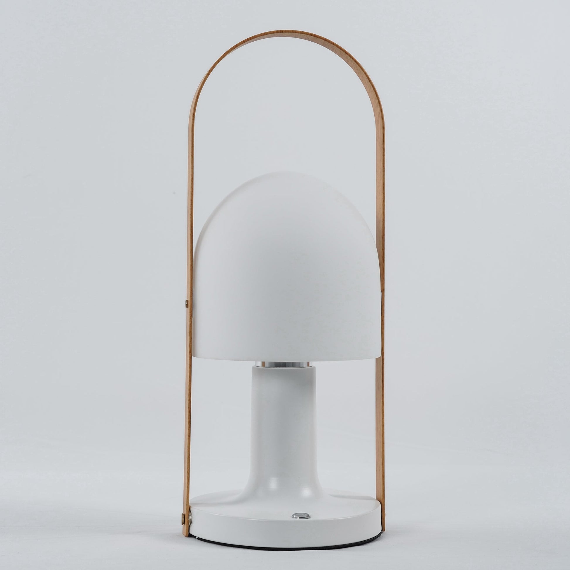 Portable Glass Charging Table Lamp ? 8.3″ x H 20.9″ / Dia 21cm x H 53cm / White / Charge Table lamp