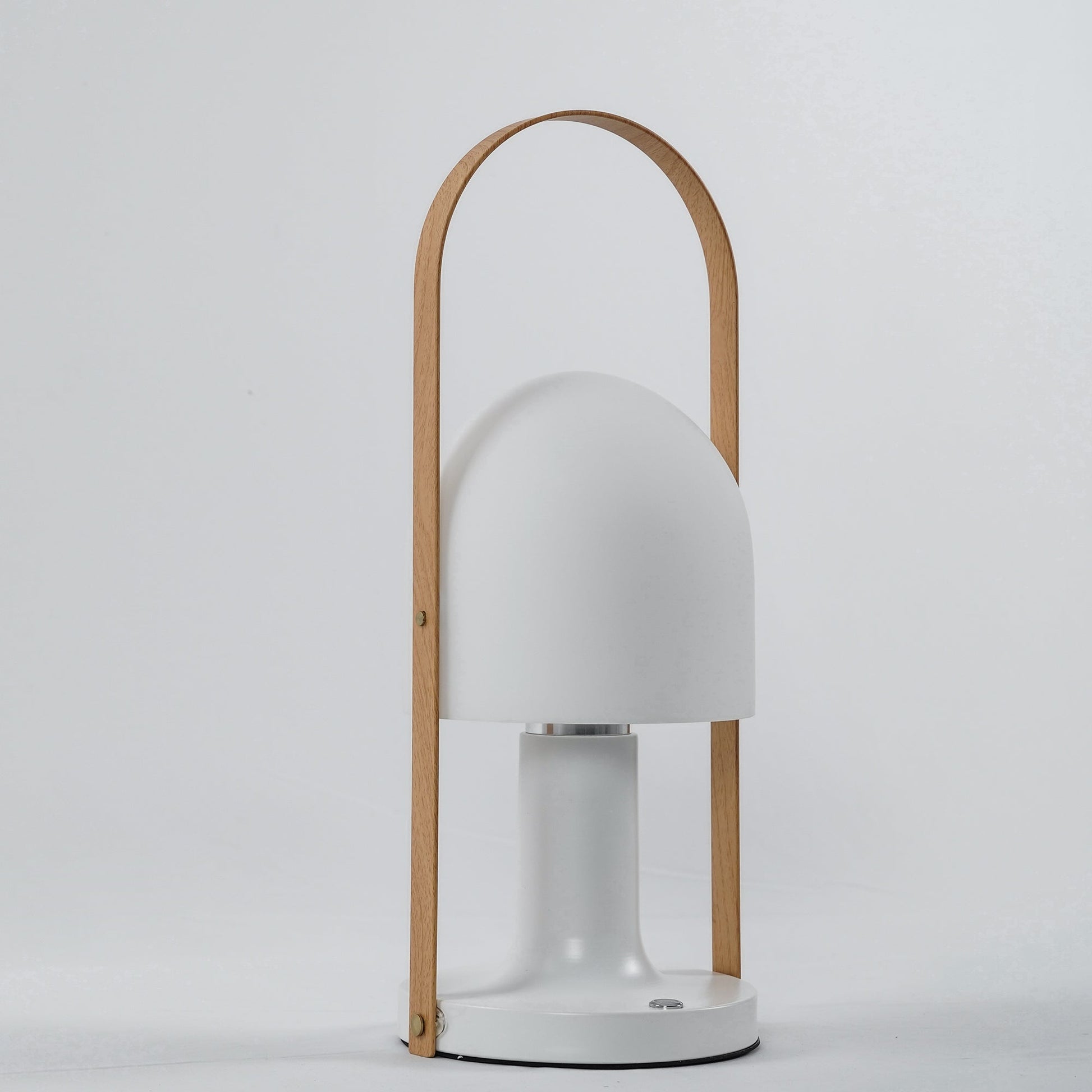 Portable Glass Charging Table Lamp ? 8.3″ x H 20.9″ / Dia 21cm x H 53cm / White / Charge Table lamp