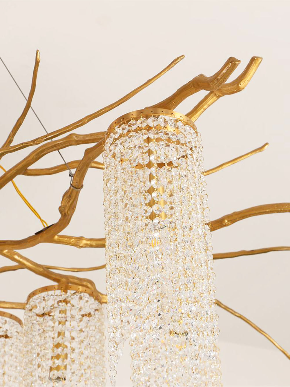 Forest Dawn Brass Chandelier L 63″ x W 31.5″ x H 17.7″ / Brass Chandelier