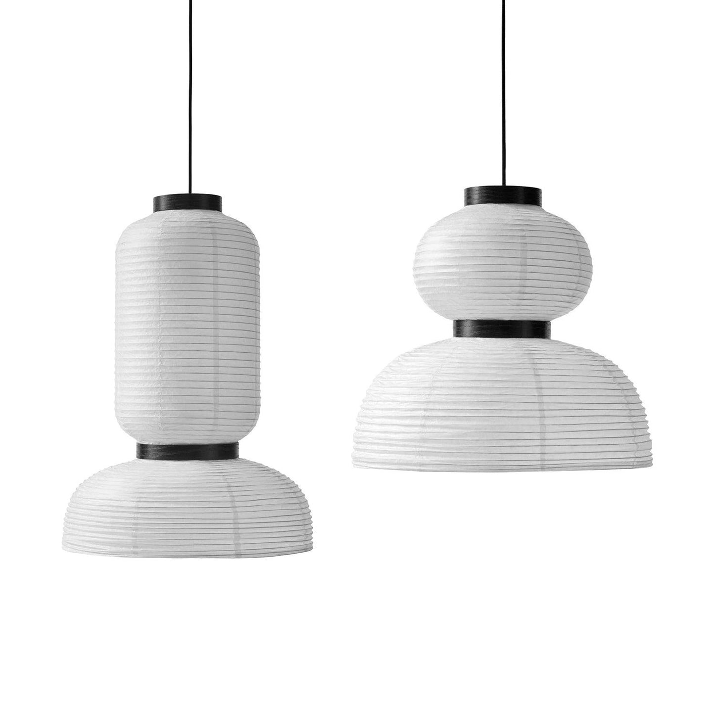 Rice Paper Lantern Pendant lamp JH3 + JH4 / White Pendant light
