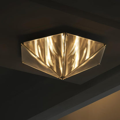 Fragment Celing Lamp ? 15.7″ x H 6.7″/ Dia 40cm x H 17cm / Chrome & Clear / Warm White Ceiling lamp