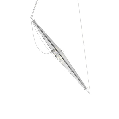 Fragment Pendant Lamp L 30.3″ x H 78.7″ / L 77cm x H 200cm / Chrome Pendant light
