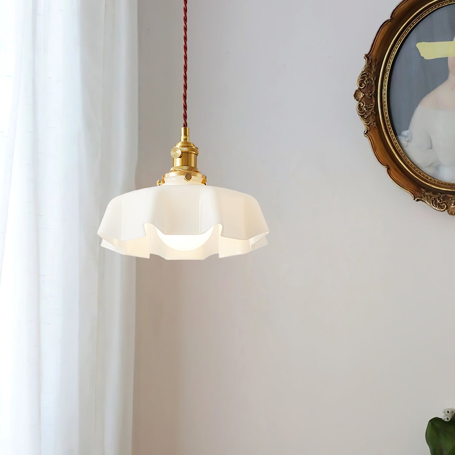 French Flower Pendant Swag Light Pendant light
