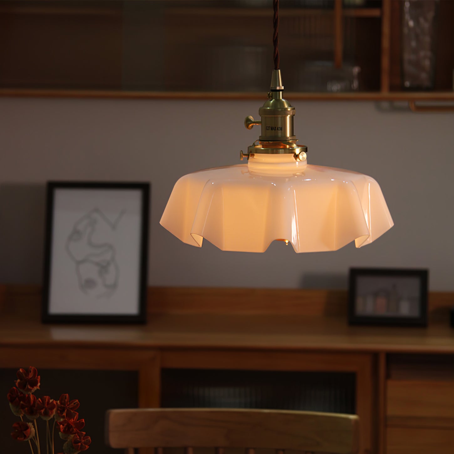 French Flower Pendant Swag Light Pendant light