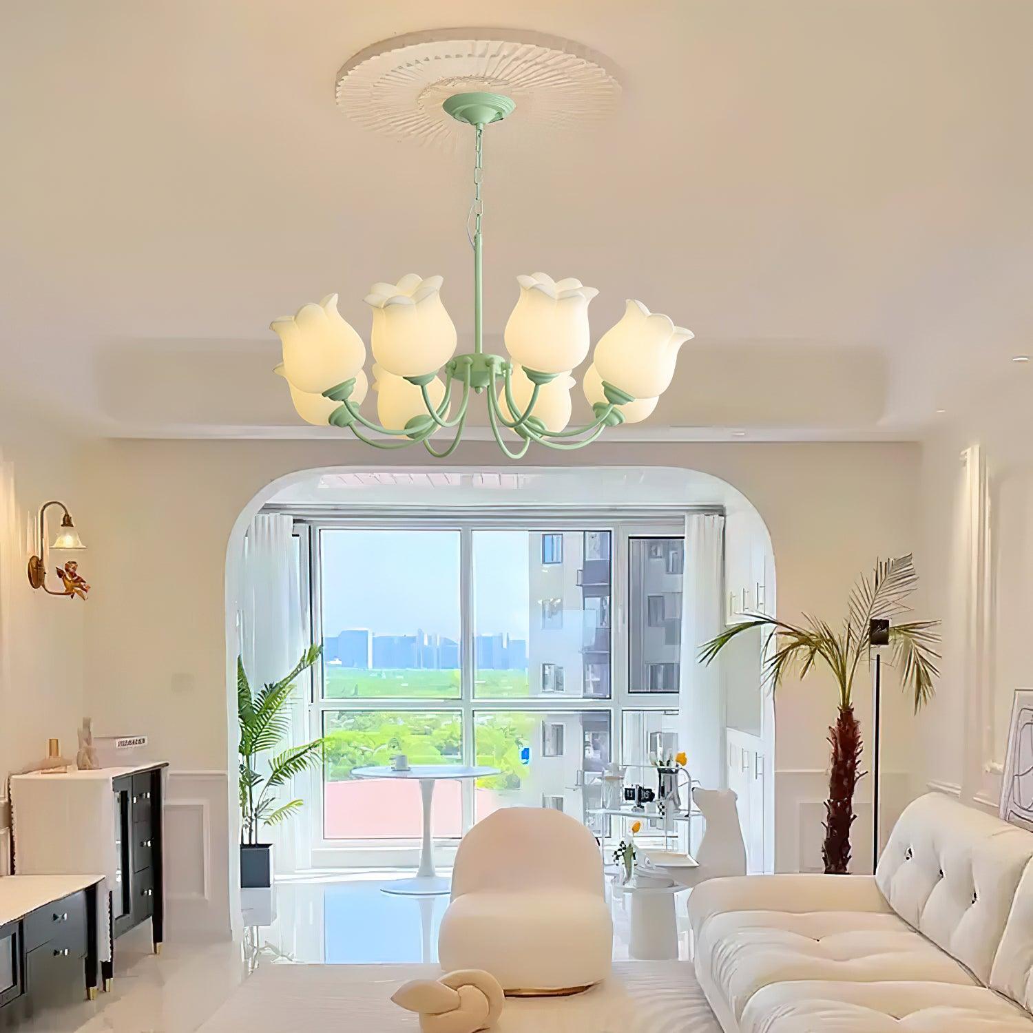 French Lily Chandelier Chandelier