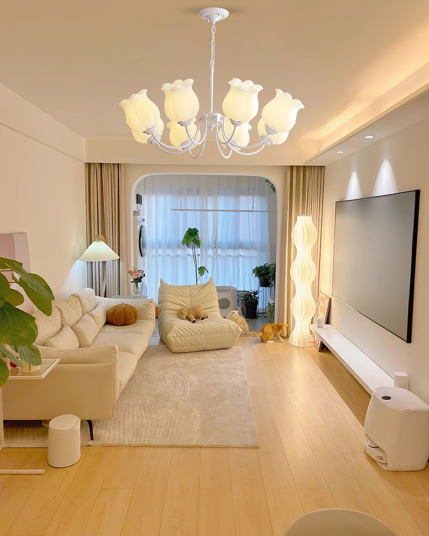 French Lily Chandelier Chandelier