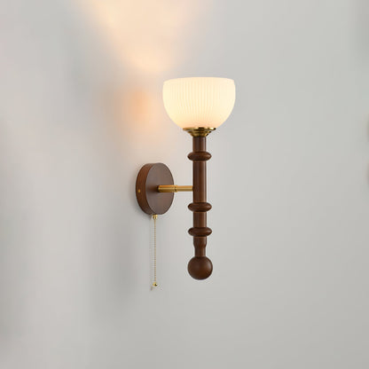 Roma Wall Sconce Model B2: Dia 7.1″ x H 19.7″ / Single Wall lamp