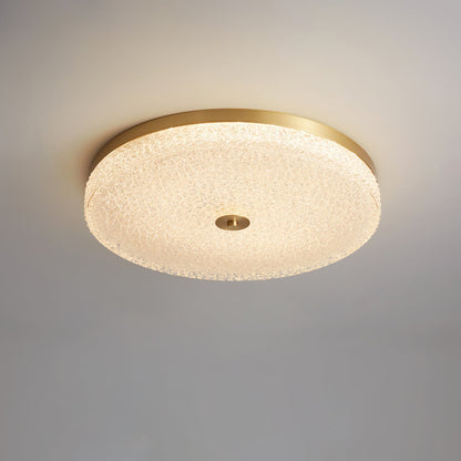 Frosted Dawn Ceiling Light Dia 19.7″ x H 3.1″ / Dia 50cm x H 8cm / Brass / Warm Light Ceiling lamp
