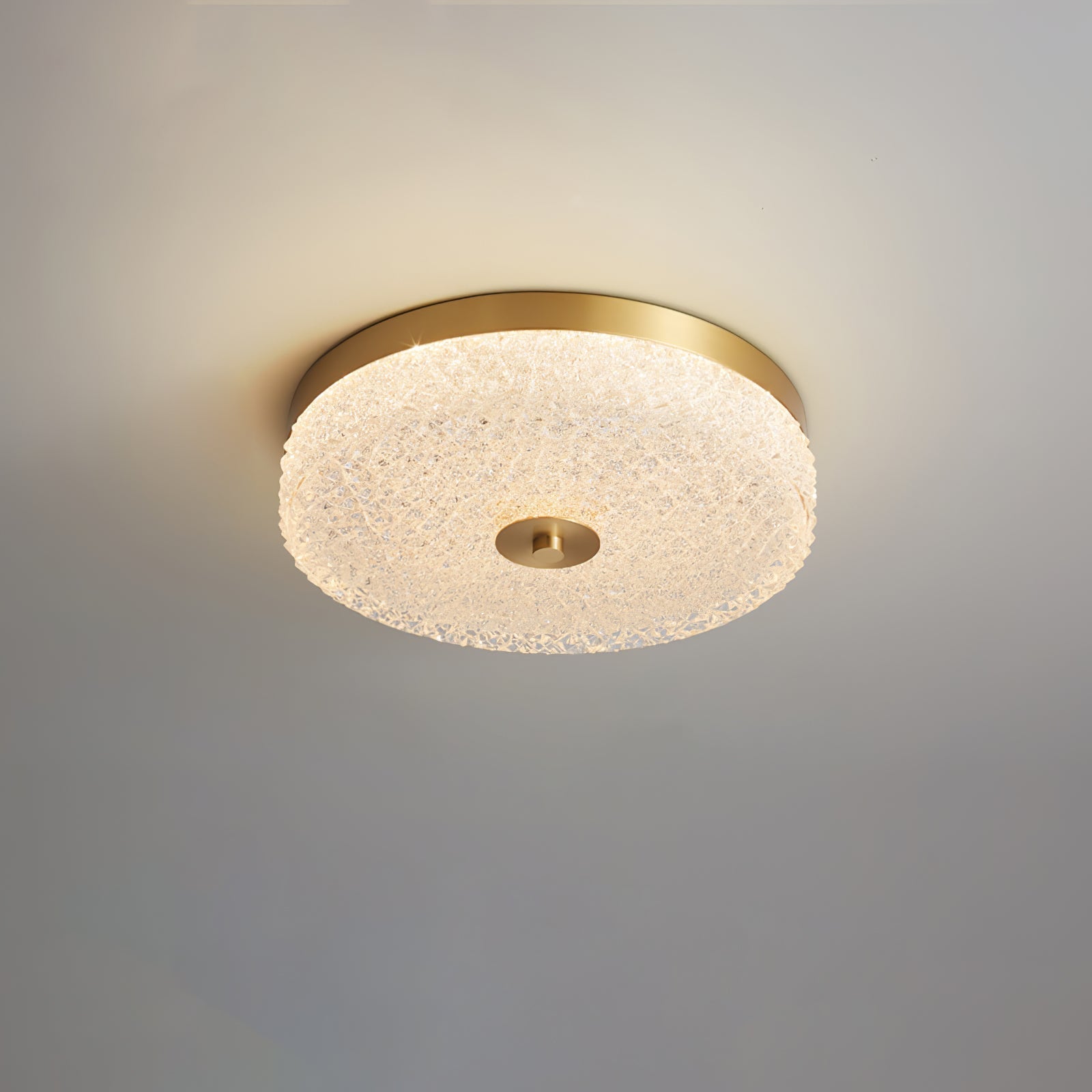 Frosted Dawn Ceiling Light Dia 11.8″ x H 3.1″ / Dia 30cm x H 8cm / Brass / Warm Light Ceiling lamp