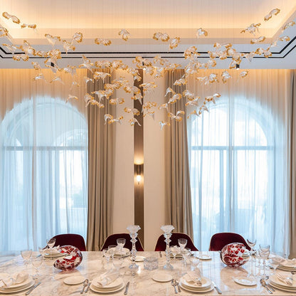 Frosted Petals Frozen Chandelier Chandelier