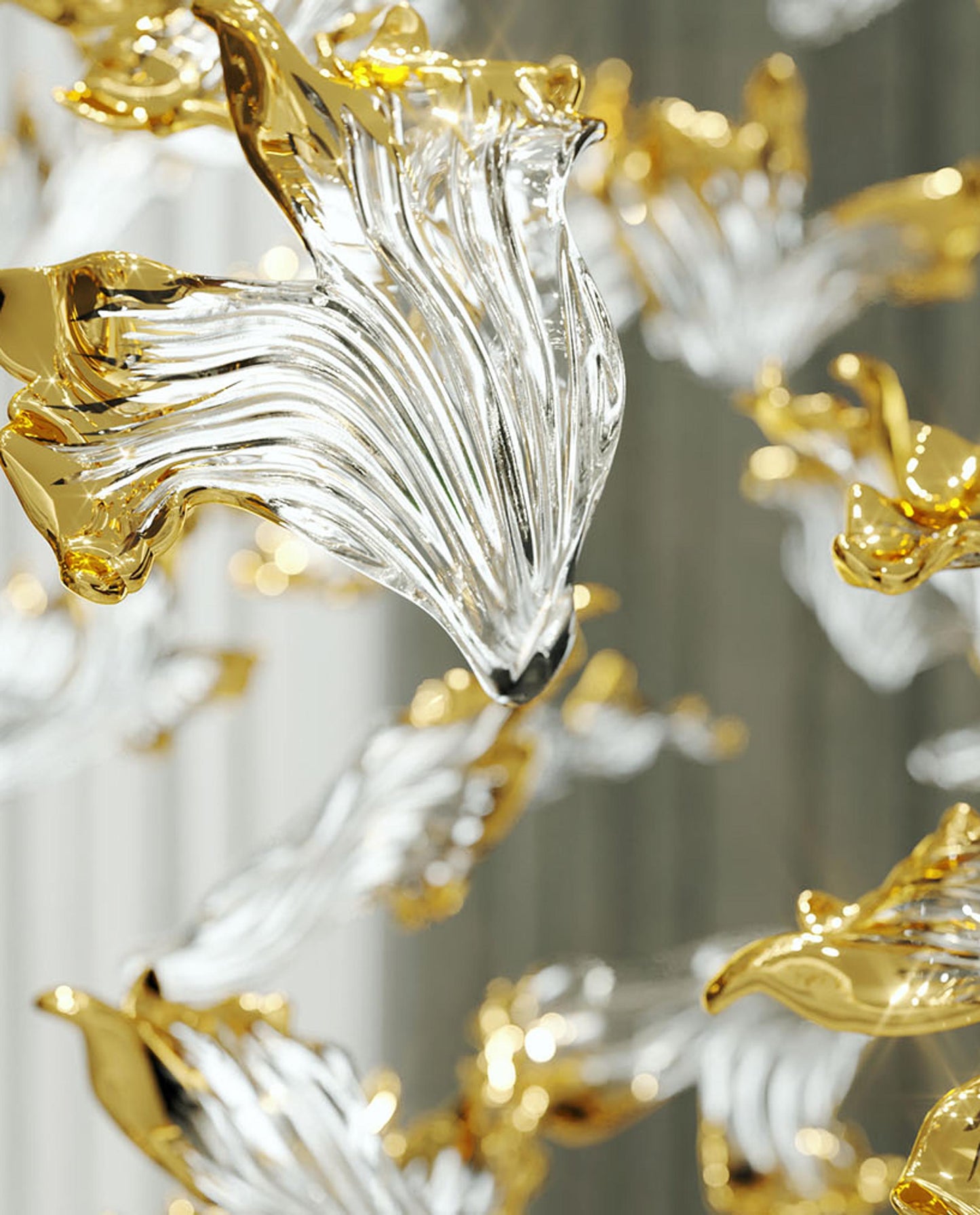 Frosted Petals Frozen Chandelier Chandelier