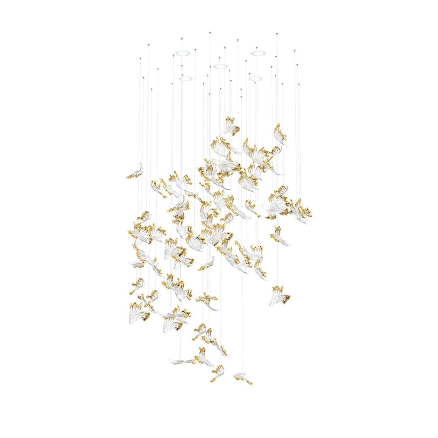 Frosted Petals Frozen Chandelier Chandelier