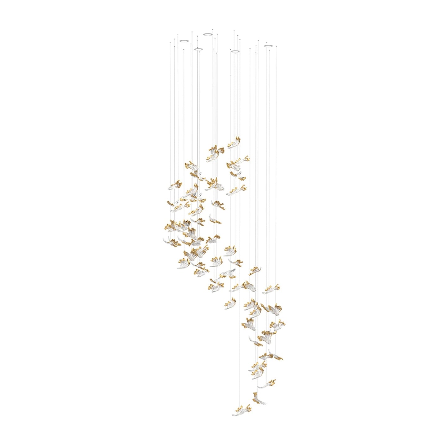Frosted Petals Frozen Chandelier Chandelier