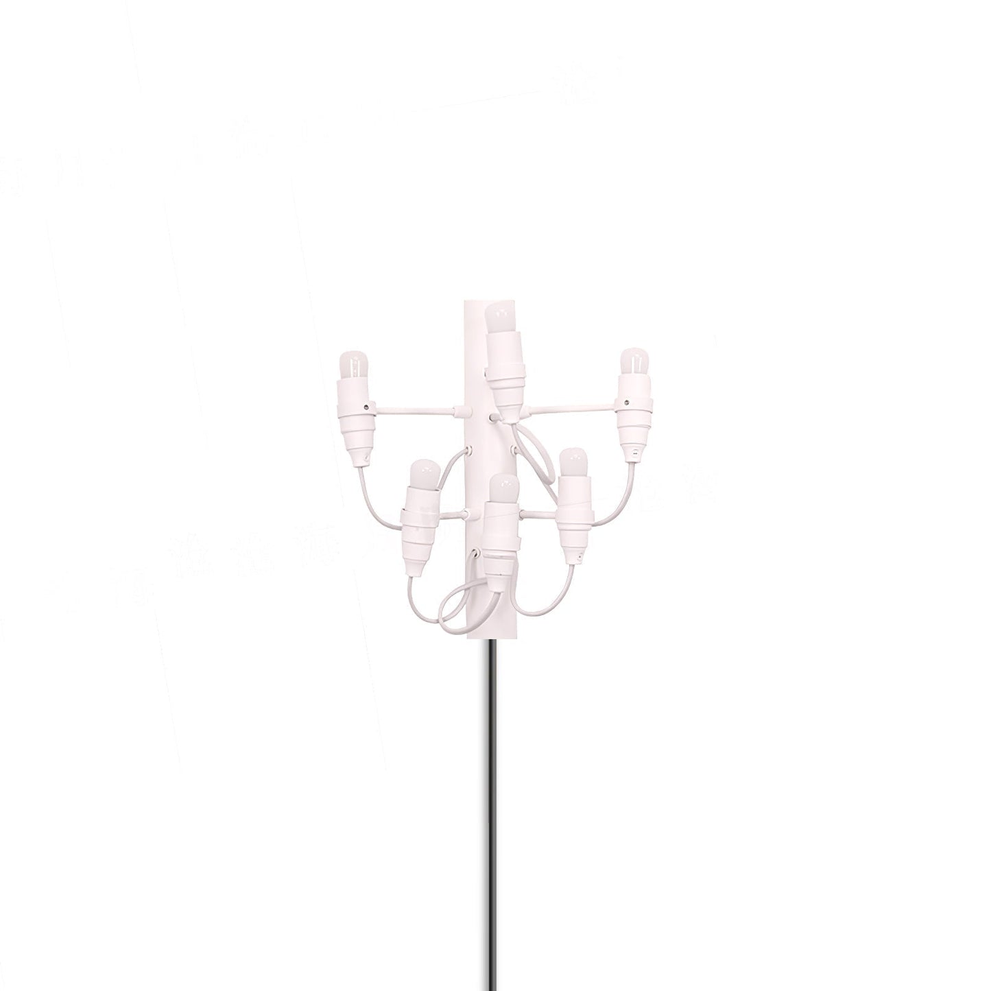 Fruit Plug-in Wall Lamp 6 Heads Dia 9.5″ x H 10.6″ & 1 Piece / Matt White / US Plug Wall lamp