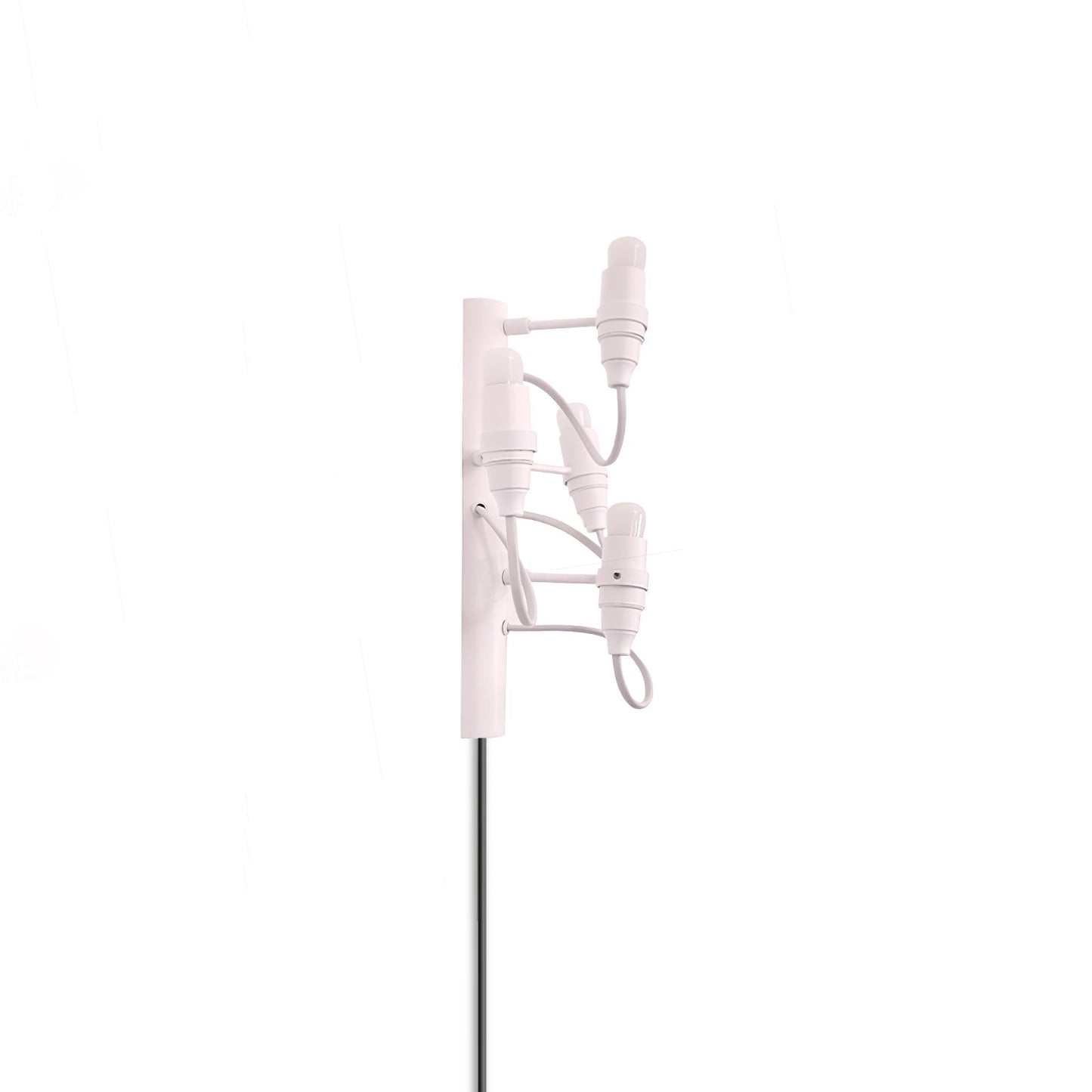 Fruit Plug-in Wall Lamp 4 Heads Dia 7.1″ x H 11.8″ & 1 Piece / Matt White / US Plug Wall lamp