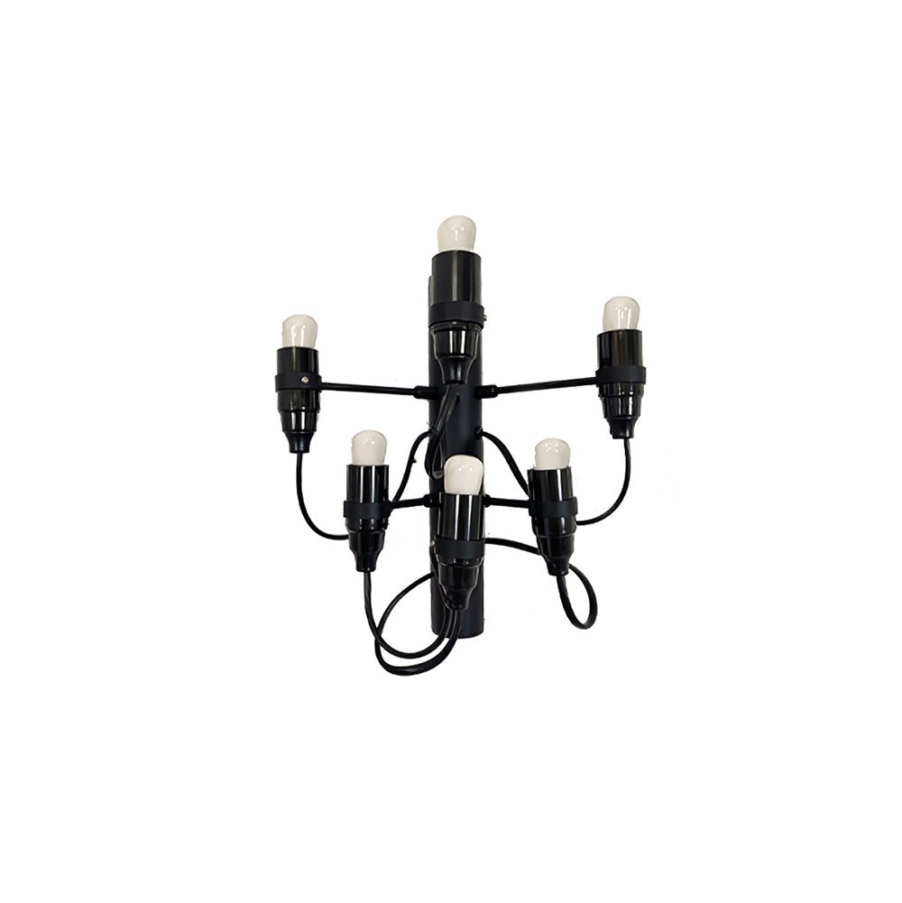 Fruit Wall Lamp 6 Heads Dia 9.5″ x H 10.6″ / Dia 24cm x H 27cm / Matt black / 1 Piece Wall lamp