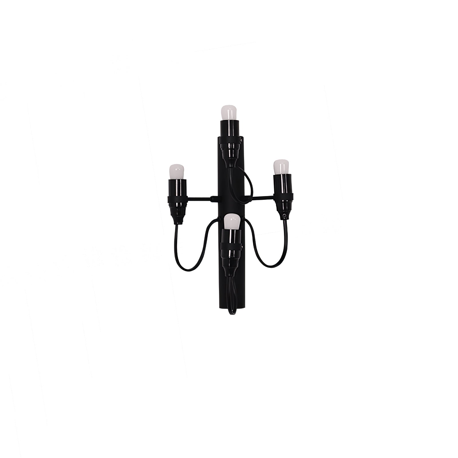 Fruit Wall Lamp 4 Heads Dia 7.1″ x H 11.8″ / Dia 18cm x H 30cm / Matt black / 1 Piece Wall lamp