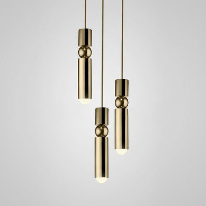 Fulcrum Pendant Light 3heads Dia 11.8″ x H 59″ / Dia 30cm x H 150cm / Gold Pendant light