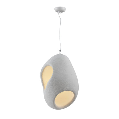 Sculptural Japandi Pendant Lamp Dia 23.6″ x H 23.6″ / Dia 60cm x H 60cm / White Pendant light