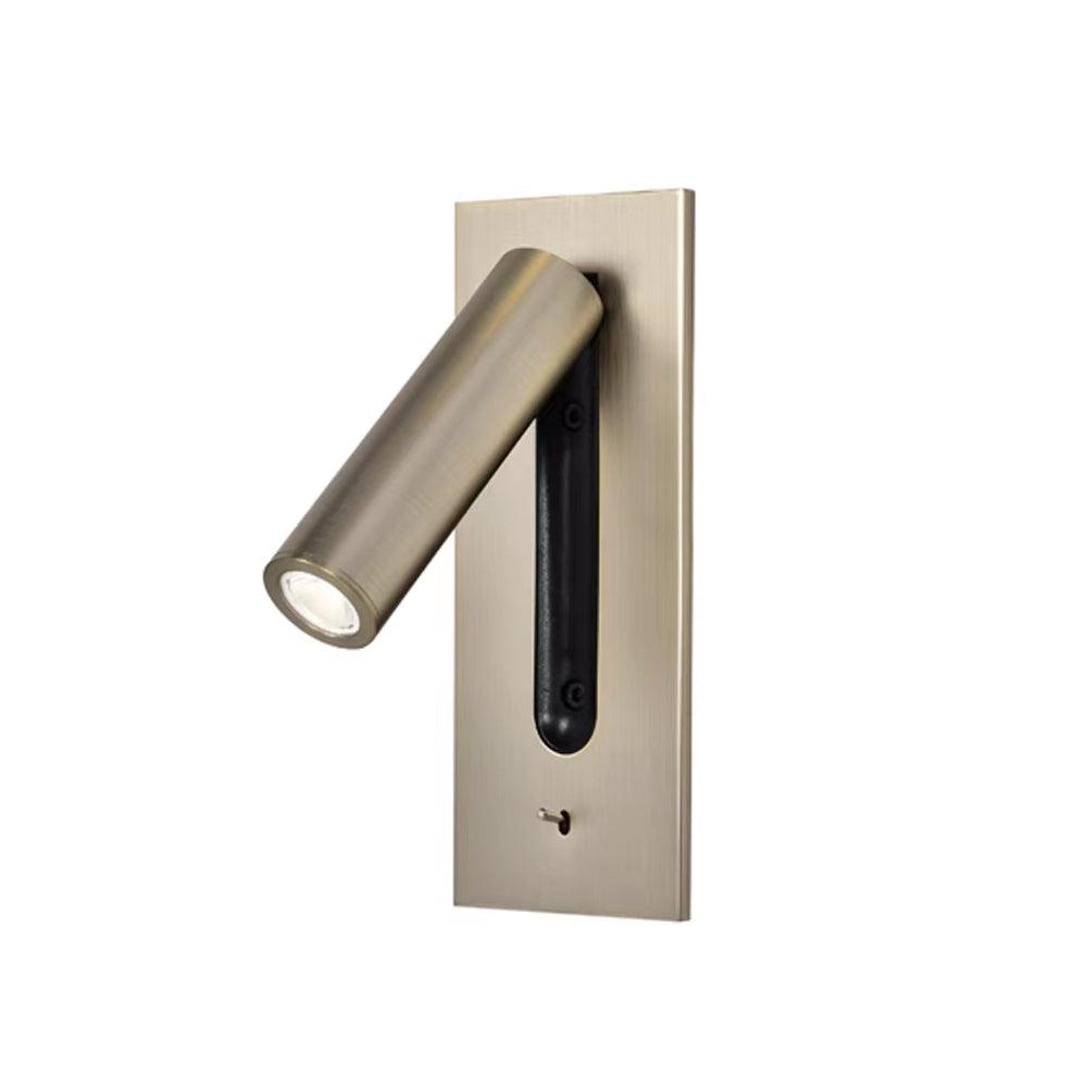 Folded Back Bedside Wall Lamp ? 3.1″ x H 7.2″ / Dia 7.8cm x H 18.3cm / Nickel / Warm White
