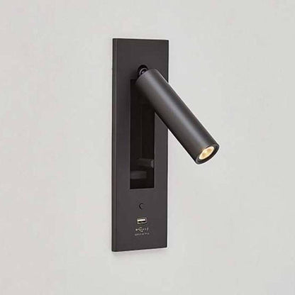 Black Bedside USB Wall Light 1001 Wall lamp